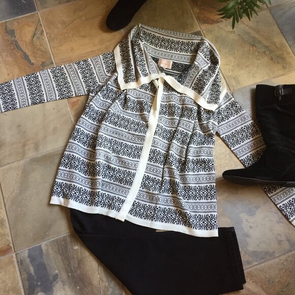 Anthropologie Fair Isle Waterfall Cardigan (NEW) - Picture 5 of 8